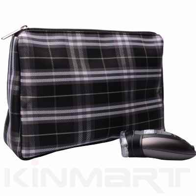 Check Men Travel Toiletry Bag